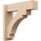 Ekena Millwork 8-in W x 20-in D x 32-in H Merced Block Rough Cedar Woodgrain TimberThane Outlooker, Primed Tan OUTUR080X20X32MRC44RCPR - alternate 1